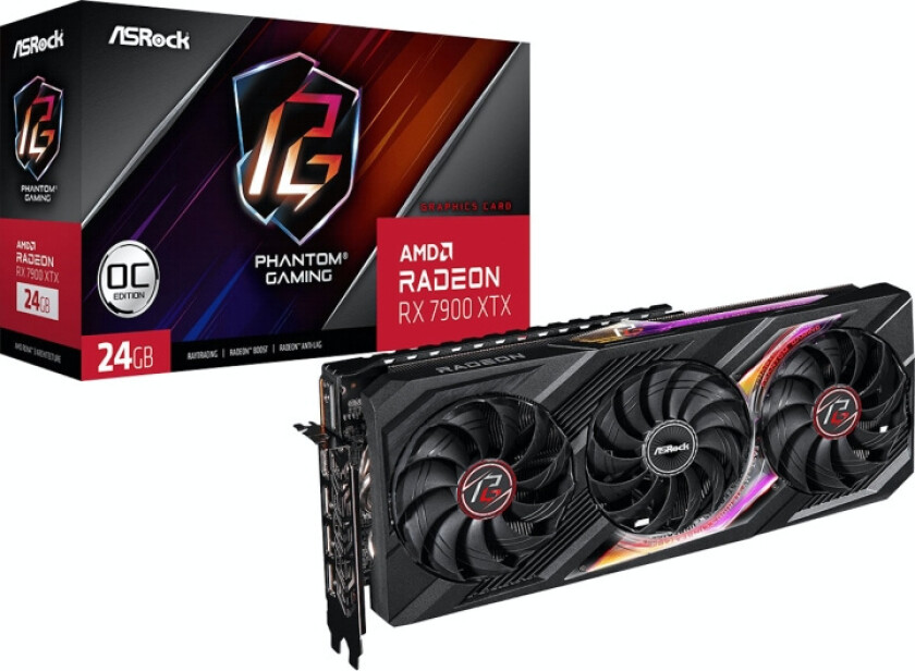 Radeon RX 7900 XTX Phantom Gaming OC - 24GB GDDR6 RAM - Grafikkort