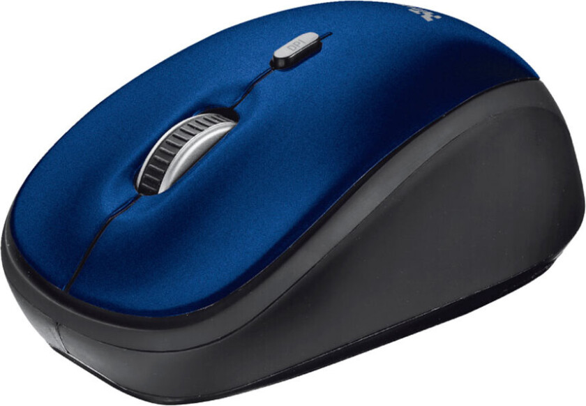 Yvi Wireless Mini Mouse - Blue - Mus - Optisk - Blå