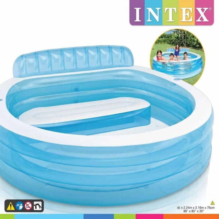 Swim Center Oppblåsbart basseng Family Lounge Pool 57190NP