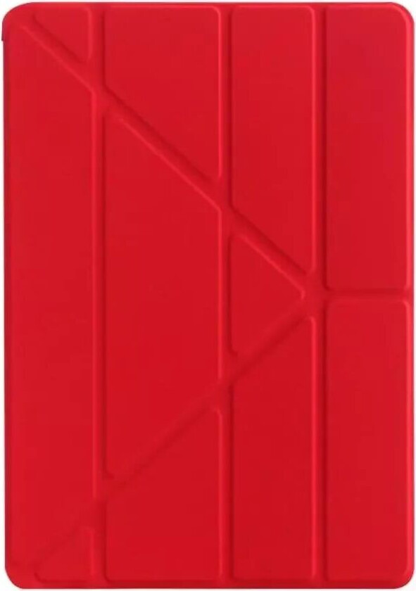 iPad 10.2 (2021 / 2020 / 2019) Deksel - Fleksibel Origami Deksel - Rød