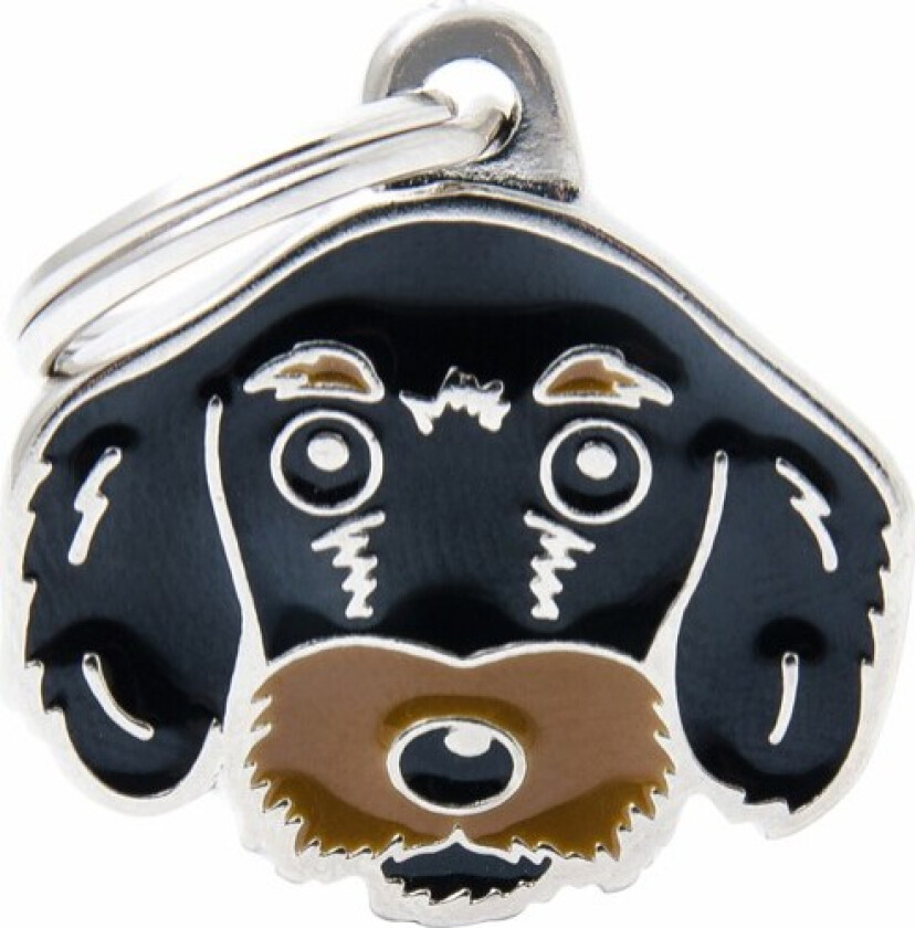 German Dachshund Black ID Dog Tag