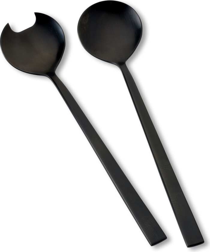 salatbestikk rustfritt stål Svart