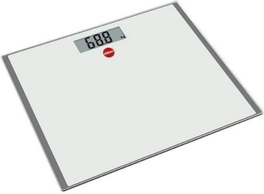 ELDOM GWO250B, Elektronisk badevekt, 150 kg, 100 g, Sort, LCD, AAA