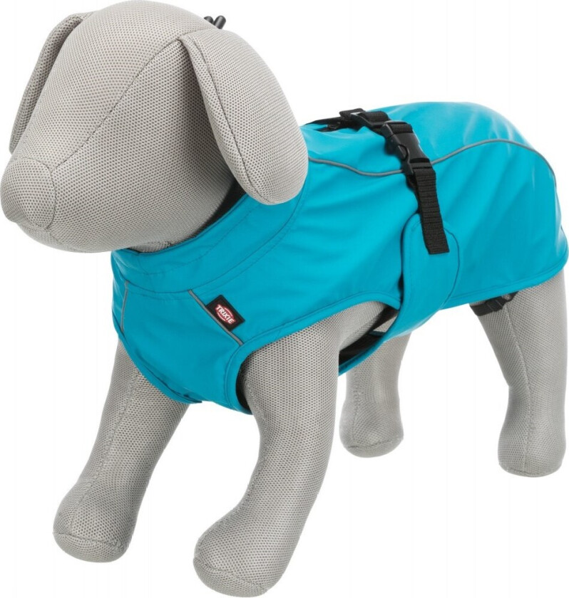 Vimy Raincoat for Dogs XL: 80 cm: 82-108 cm turquoise