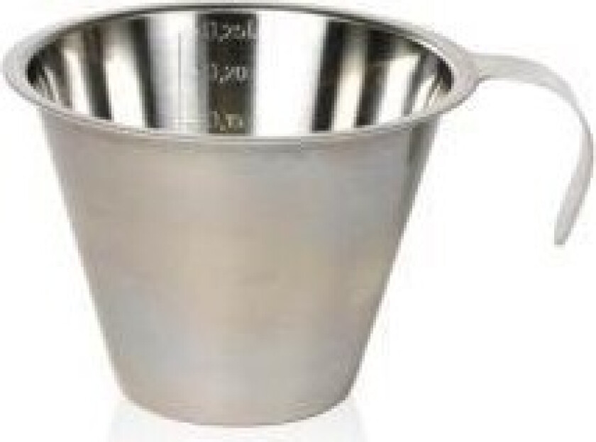 Measuring jug 0.25 litres steel