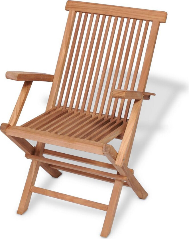 Klappstoler i teak 2 stk - 55x60x89 cm