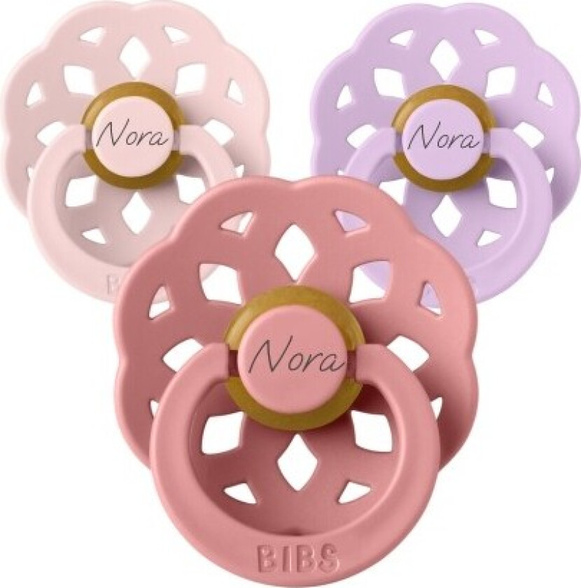 Bibs Boheme, Str. 1 (0-6 Md.), Rund - Lateks, Smokker Med Navn