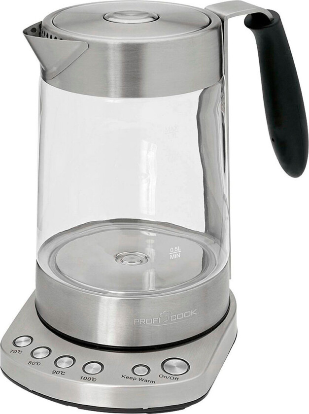 PC-WKS 1020 G - tea maker/kettle - stainless steel/black