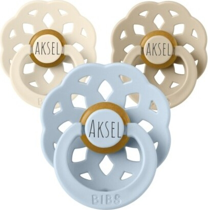 Bilde av Bibs Boheme, Str. 1 (0-6 Md.), Rund - Lateks, Smokker Med Navn