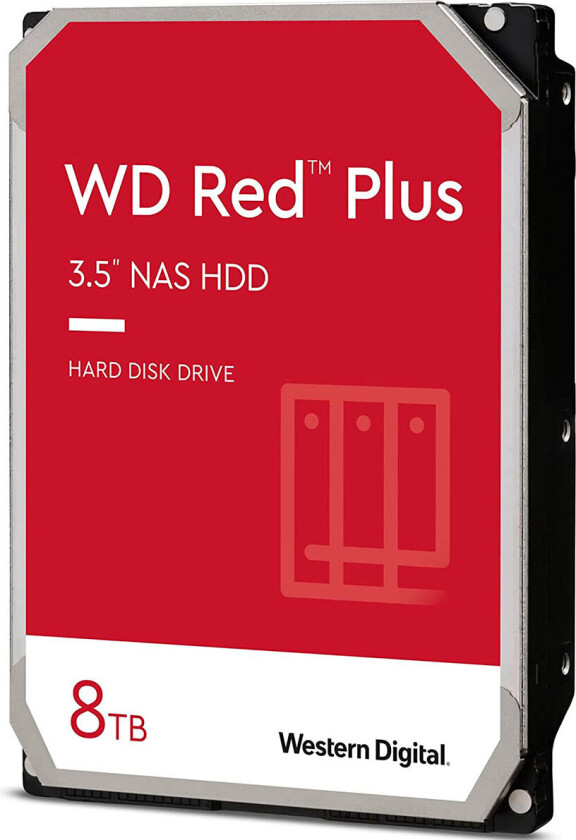 Wd Red Plus 8tb 3.5" 5,640rpm Sata-600