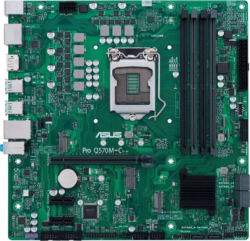 PRO Q570M-C/CSM LGA 1200 4xDDR4 mATX MB Hovedkort - Intel Q570 - Intel LGA1200 socket - DDR4 RAM - Micro-ATX
