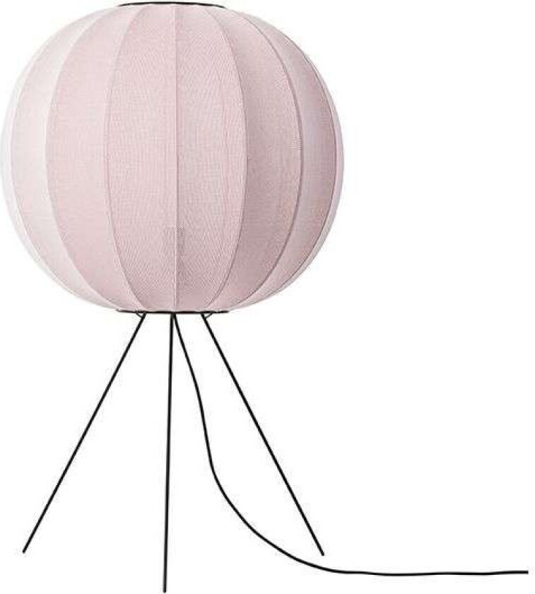 Made By Hand Knit-Wit 60 Round Medium gulvlampe Light pink