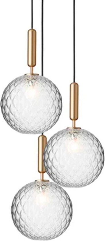 - Miira 3 Large Lysekrone Brass/Optic Clear