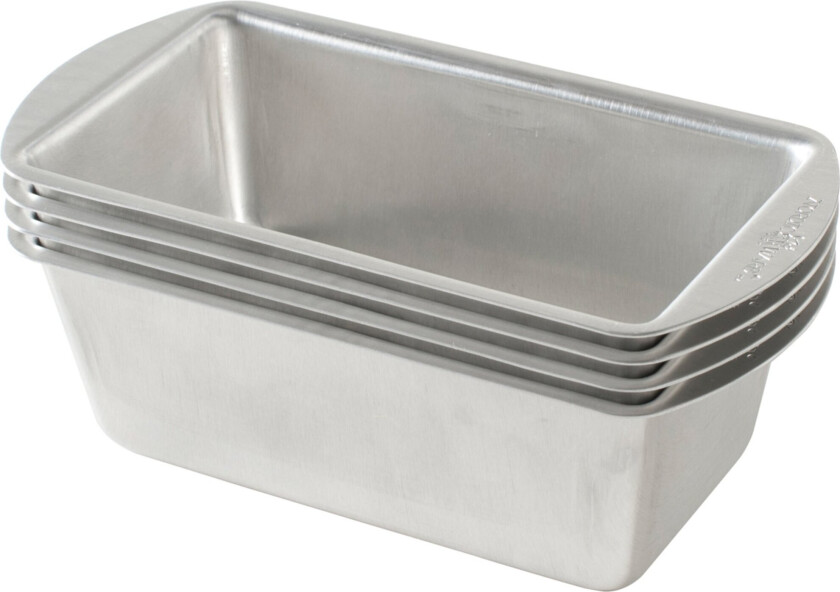 Naturals Mini Loaf brødform 4-pakning Aluminium