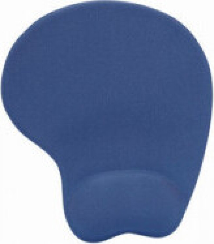 Manhattan 427203, Blå, Monokromatisk, Neopren, Polyester, Polyurethan, Håndleddshvilepute, Musematte til gaming