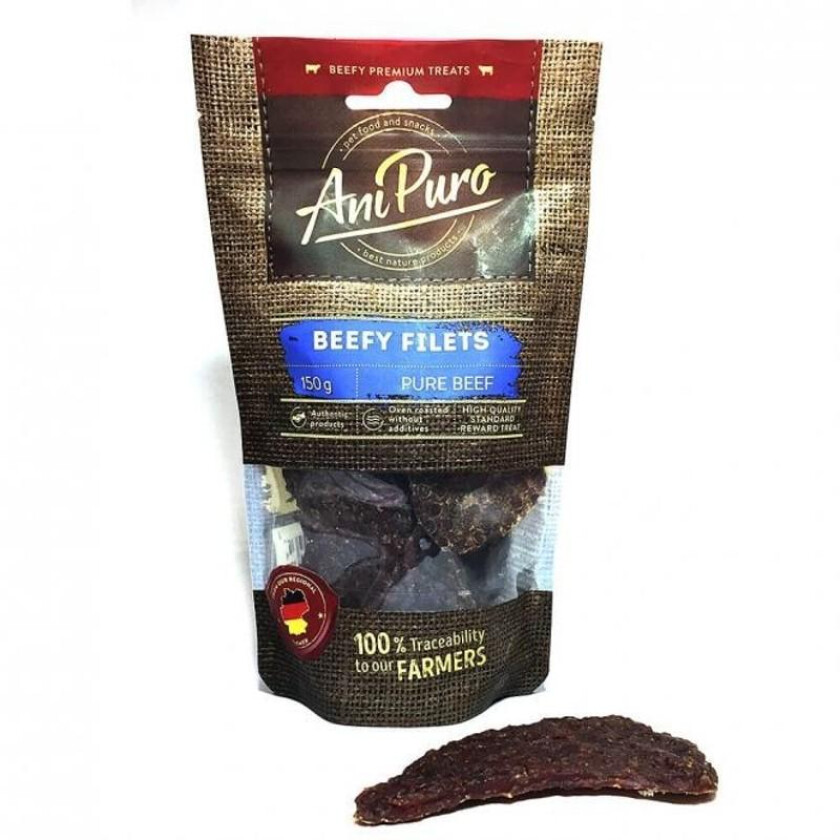 Beefy Filets Godbiter til hund 150 g