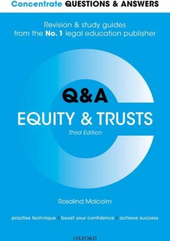Concentrate Questions and Answers Equity and Trusts av Rosalind (Professor of Law University of Surrey) Malcolm