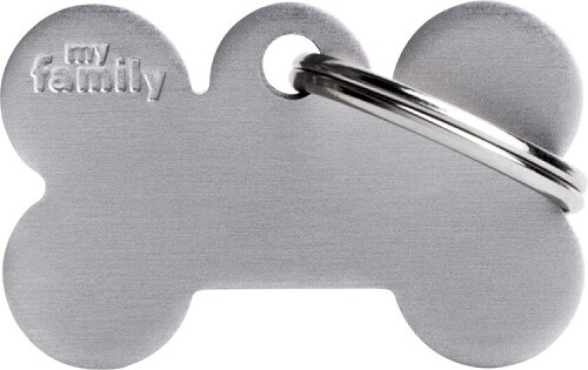 ID Tag Basic collection Big Bone Grey in Aluminum