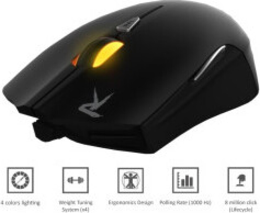 Gamdias Ourea FPS - Optisk spillmus (4000 DPI)