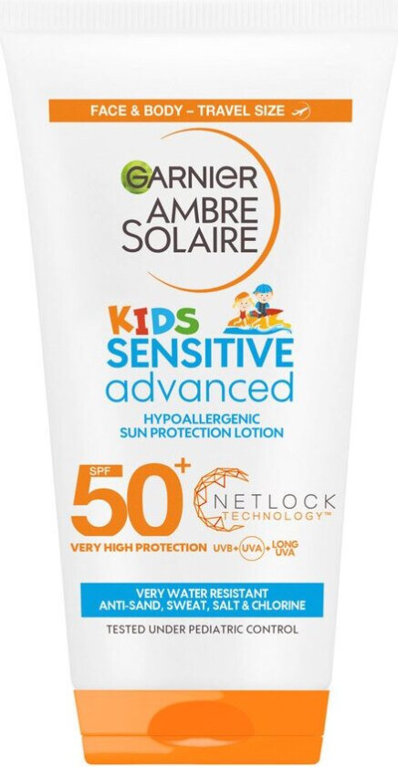 Garnier Ambre Solaire Sensitive Advanced Kids Lotion SPF50+ Trave