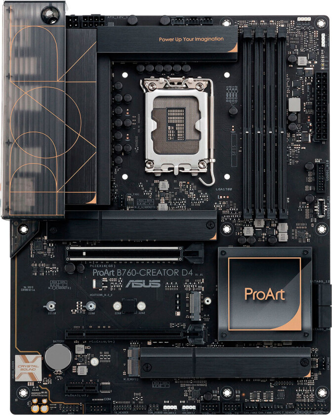 ProArt B760-CREATOR D4 Hovedkort - Intel B760 - Intel LGA1700 socket - DDR4 RAM - ATX