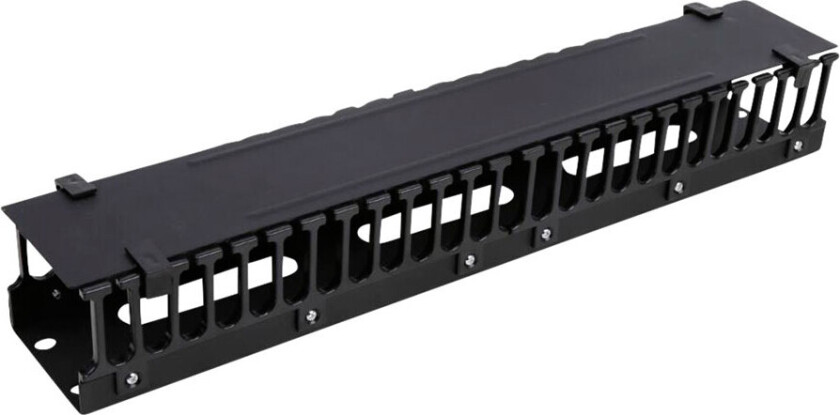 19" cable management metal/plastic finge