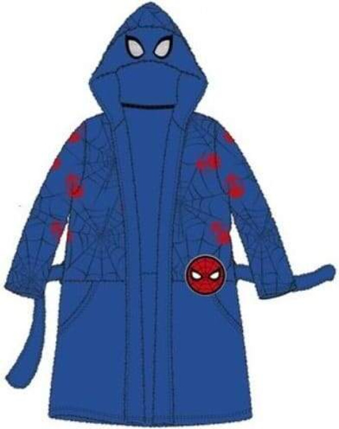 Coral fleece Badekåpe - Blue - 128