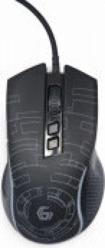 MUSG-RGB-01 - mouse - USB 2.0 - black - Mus - 7 - Svart
