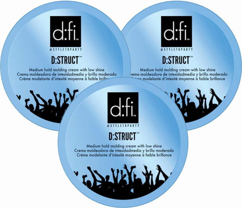 3-pack D:fi D:struct Molding Cream 75g