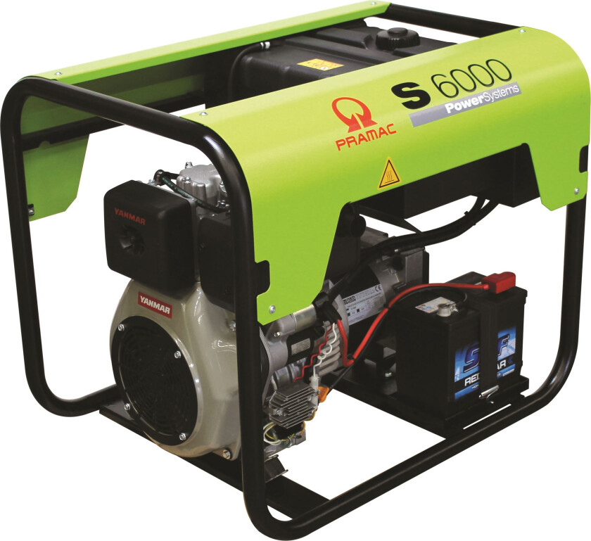 TYEDI S6000 dieseldrevet generator 6,9 kVA - 400V/230V