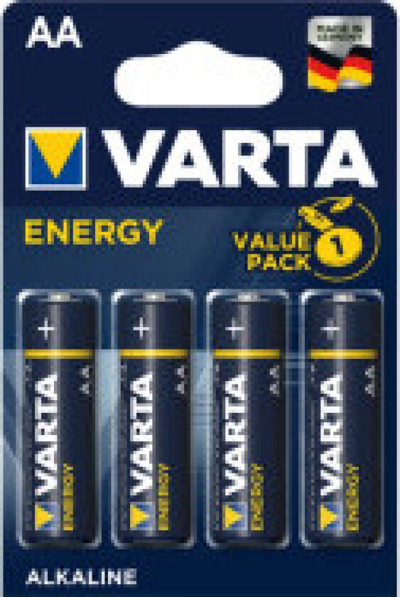 Varta Energy AA batterier, 4 pk