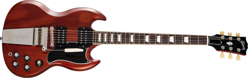 Sg Standard '61 Faded Maestro Vibrola Vintage Cherry