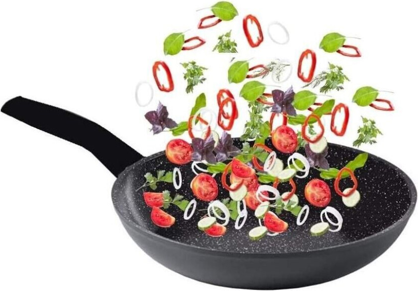 Stekepanne 28 cm med Marmoryta - Induksjon
