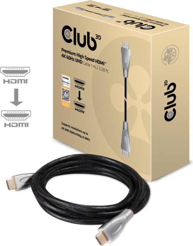 CAC-1311 - HDMI-kabel - HDMI hann til HDMI hann - 1 m - 4K-støtte