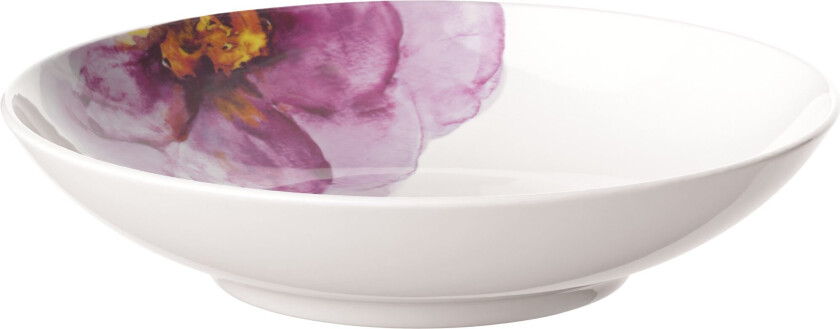 Rose Garden Coupe pastatallerken Ø24 cm Hvit-rød