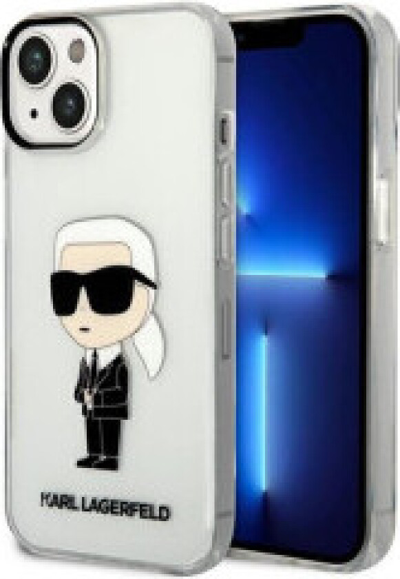 Karl Lagerfeld KLHCP14MHNIKTCT iPhone 14 Plus 6.7" transparent hardcase Ikonik Karl Lagerfeld