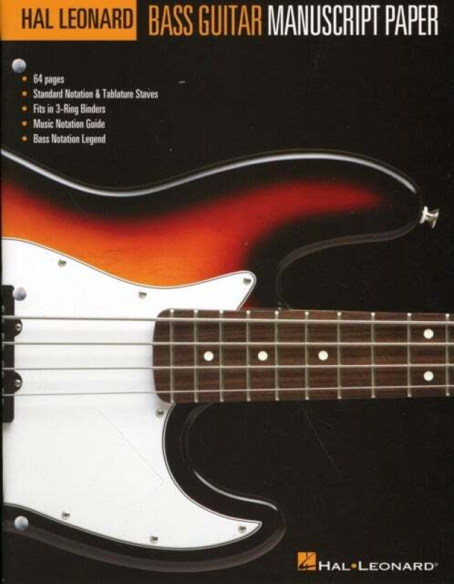 Hal Leonard Bass Guitar Manuscript Paper av Hal Leonard Publishing Corporation