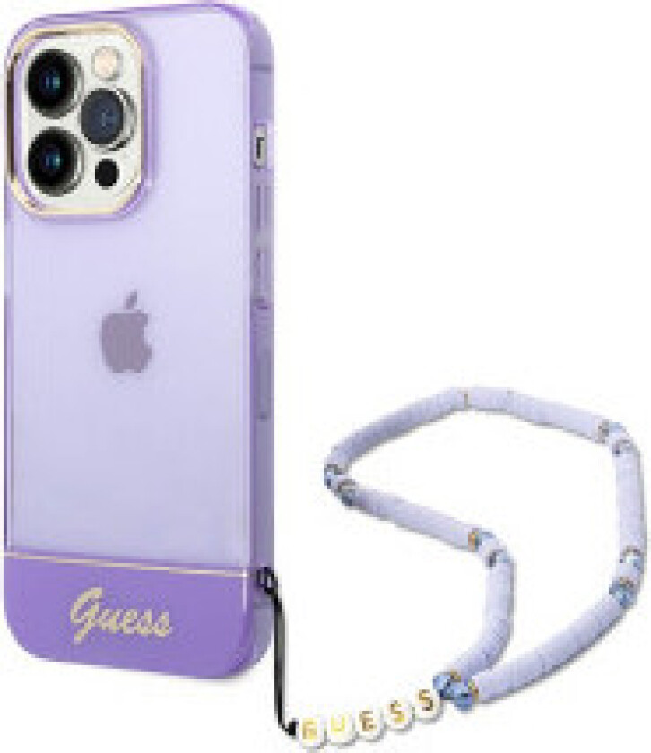 Guess Translucent Pearl Strap - Deksel til iPhone 14 Pro Max