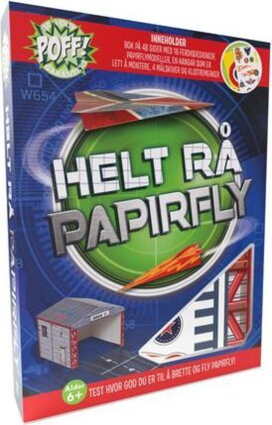 Helt rå papirfly. Bok- og lekesett