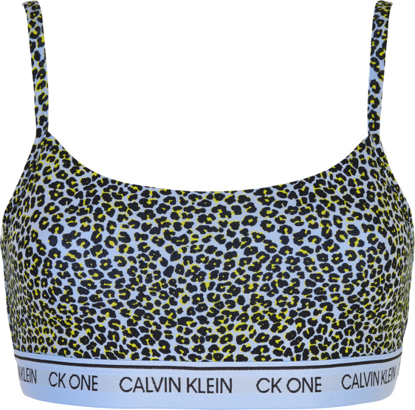 Calvin Klein Lingeri Unlined Bralette BH, Farge: Mini Cheetah Print River, Størrelse: M, Kvinner