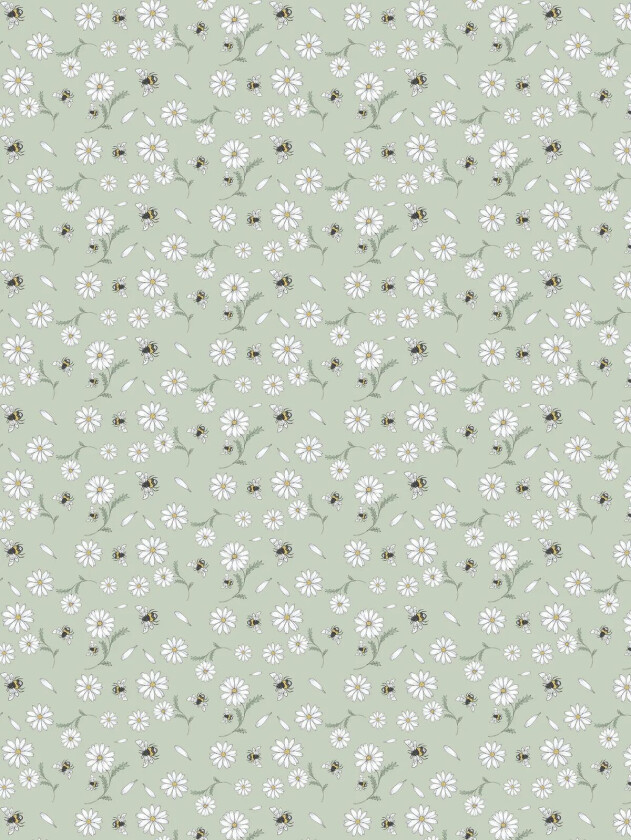 Blomstersurr voksduk Grønn