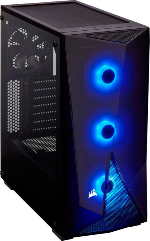 Corsair Carbide Series SPEC DELTA RGB - Tower - ATX - sidepanel med vindu - ingen strømforsyning (ATX) - USB/lyd
