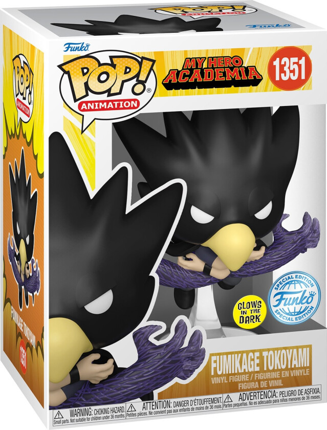 Funko Pop! Animation: My Hero Academia - Fumikage Tokoyami Figur #1351