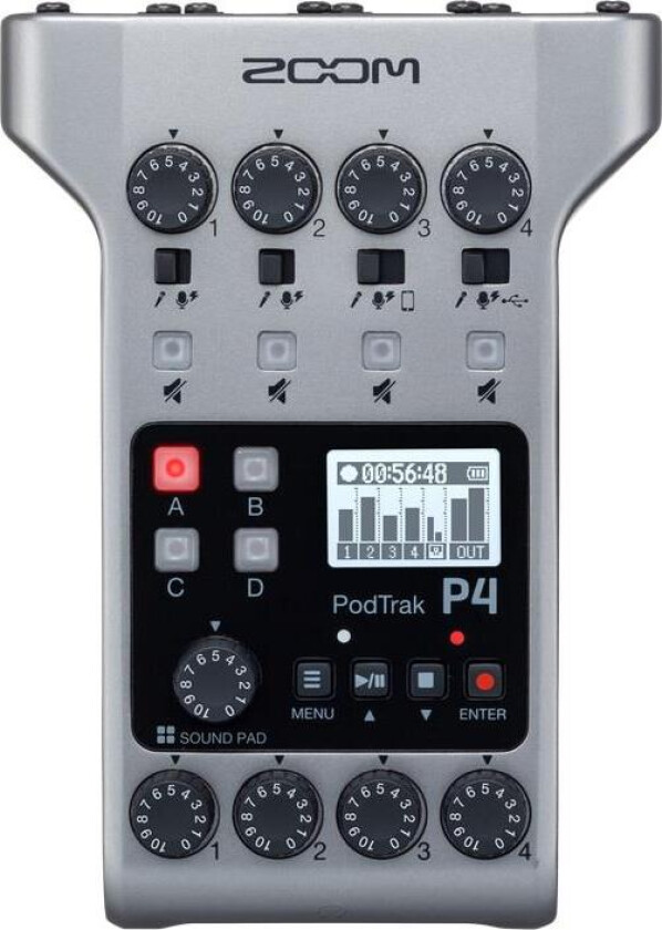 ZOOM PODTRAK P4 Podcasting Recorder
