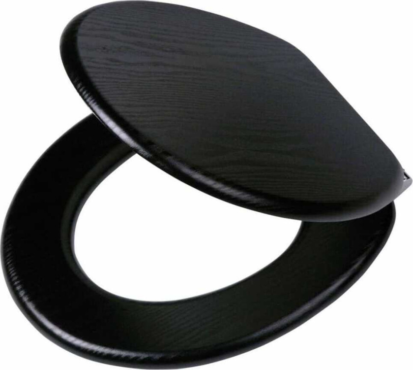 myk lukking toalettsete Blackwash MDF svart 252030746
