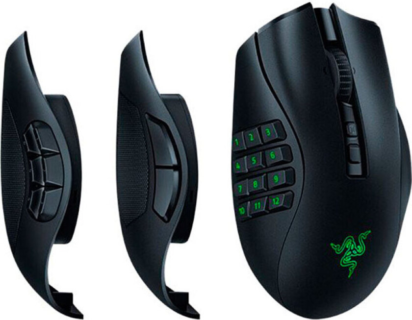 Naga V2 Pro - Trådløs Mmo Gaming Mus - Svart