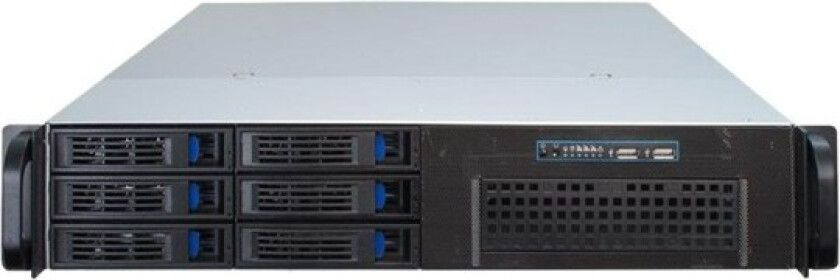 Inter-tech Ipc 2u-2406 Svart
