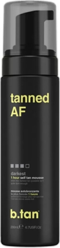 Bilde av Tanned AF 1 Hour Self Tan Mousse 200 ml