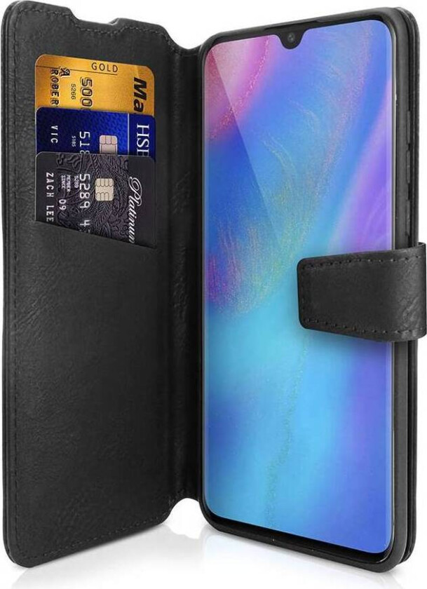 Book cover for Huawei P20 Lite. Black