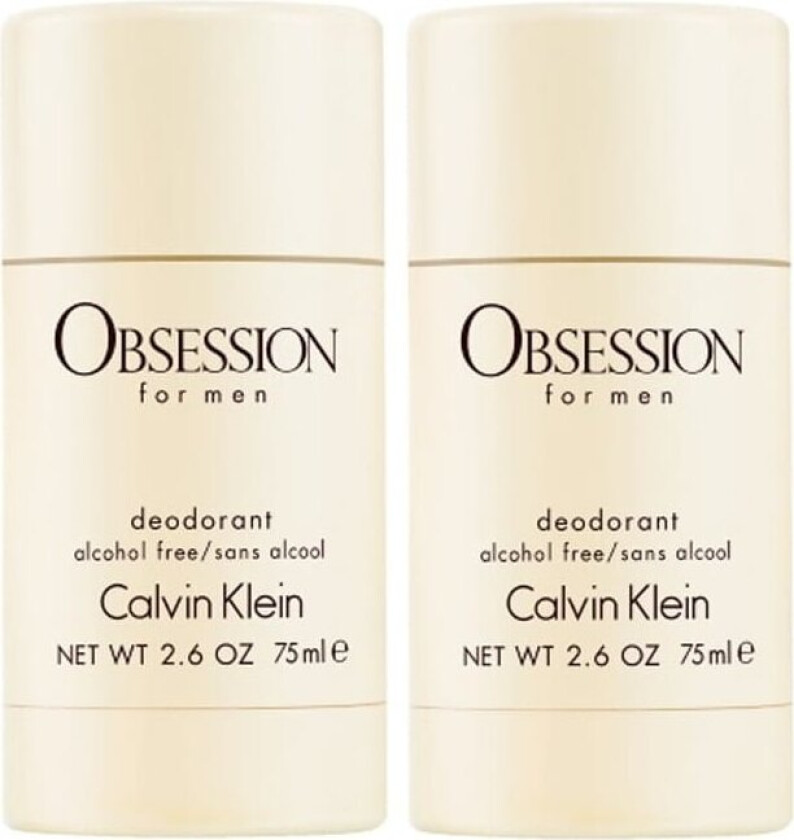 Calvin 2-pack Calvin Klein Obsession For Men Deostick 75ml